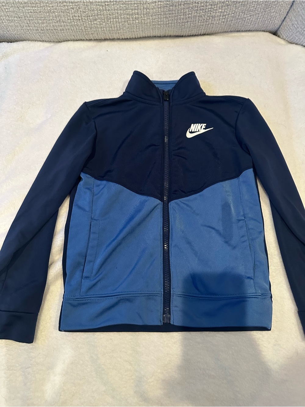 Nike Kids' Blue Two-Tone Full-Zip Jacket Size 4T